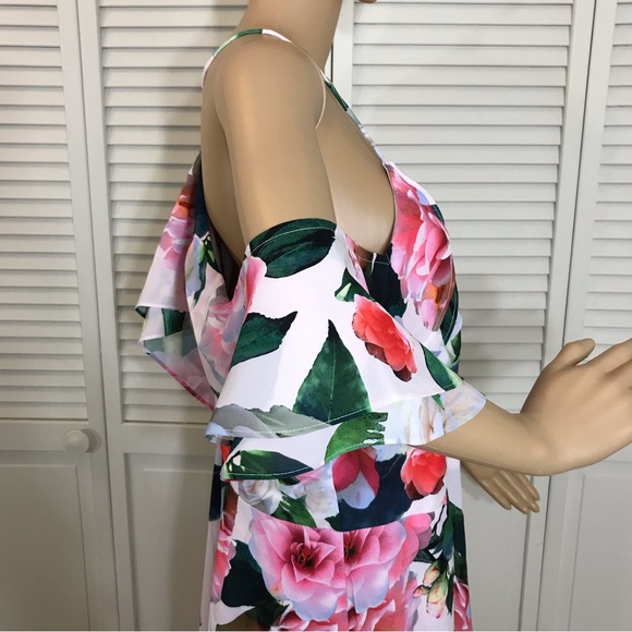 NWT CITY CHIC Garden Maxi Dress Pink Size 18 - Picture 8 of 16